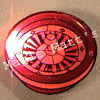 Roulette Wheel Flashing Body Light Lapel Pins
