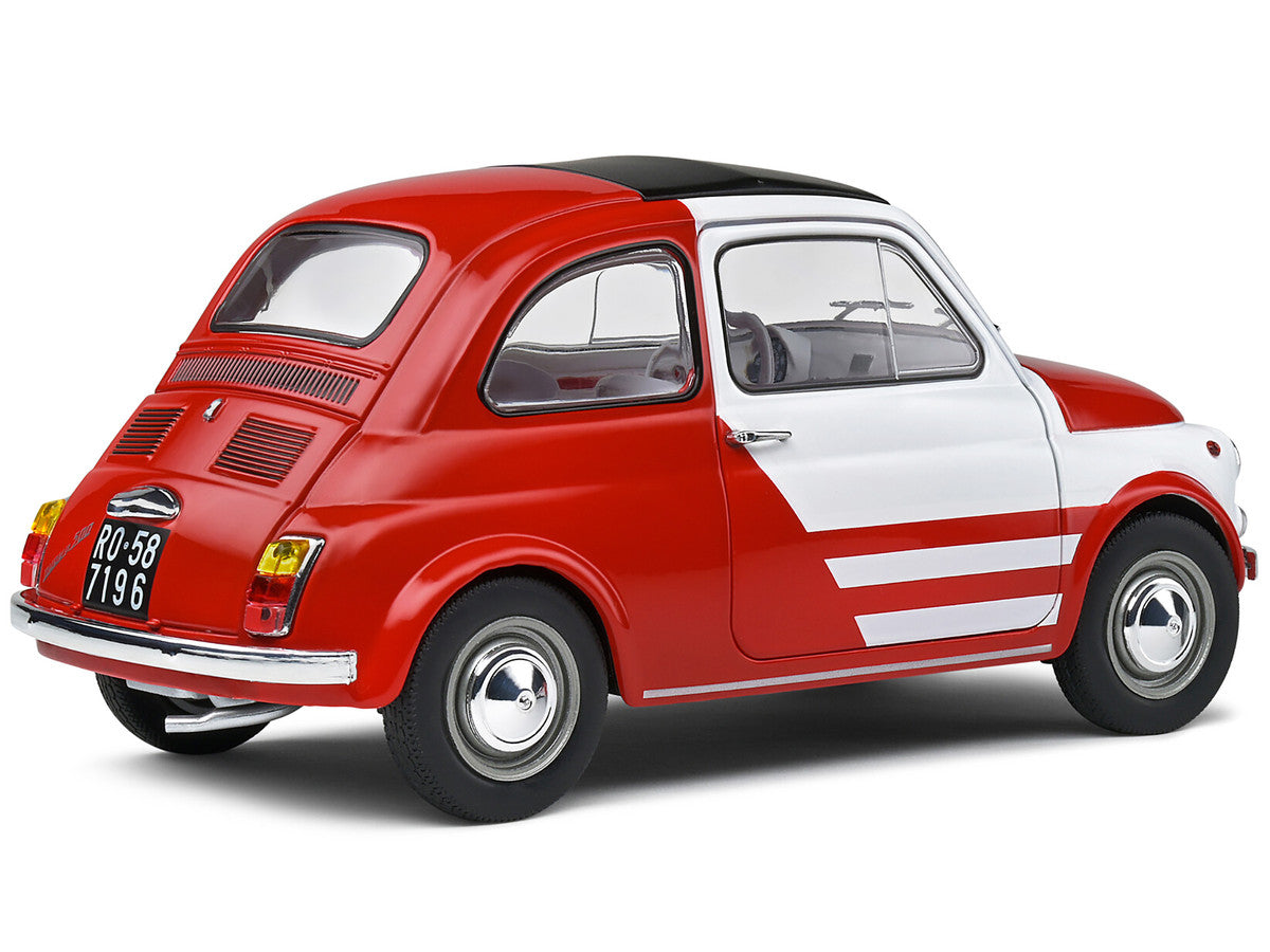 1965 Fiat 500 L Red and White with Red Interior "Robe Di Kappa" 1/18 Diecast Model Car by Solido-4