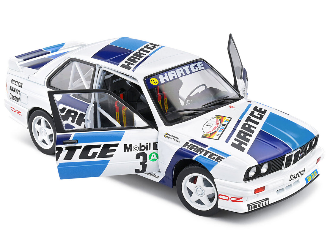 BMW E30 M3 Gr. A #3 Ingvar Carlsson - Per Carlsson "Adac Rallye Deutchland" (1990) "Competition" Series 1/18 Diecast Model Car by Solido-1