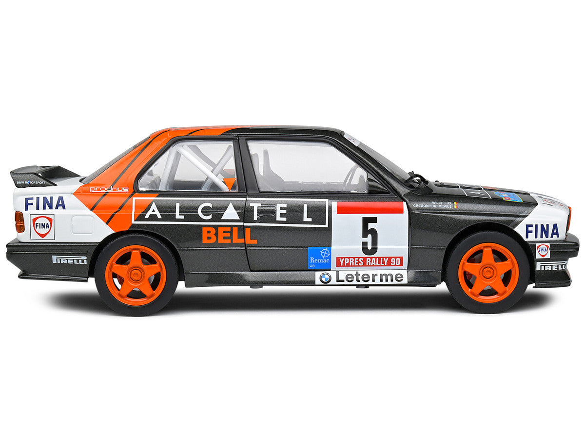 BMW E30 M3 Gr.A #5 Gregoire de Mevius - Willy Lux 3rd Place "Ypres 24 Hours Rally" (1990) "Competition" Series 1/18 Diecast Model Car by Solido-2