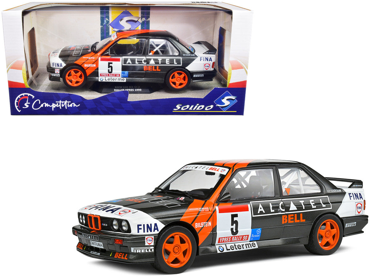 BMW E30 M3 Gr.A #5 Gregoire de Mevius - Willy Lux 3rd Place "Ypres 24 Hours Rally" (1990) "Competition" Series 1/18 Diecast Model Car by Solido-0