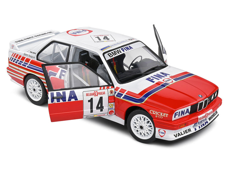 BMW E30 M3 #14 Marc Duez "Belgian Procar Championship" (1993) "Competition" Series 1/18 Diecast Model Car by Solido-1