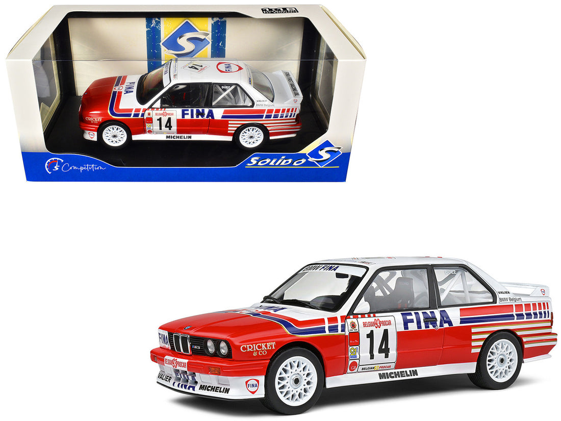 BMW E30 M3 #14 Marc Duez "Belgian Procar Championship" (1993) "Competition" Series 1/18 Diecast Model Car by Solido-0