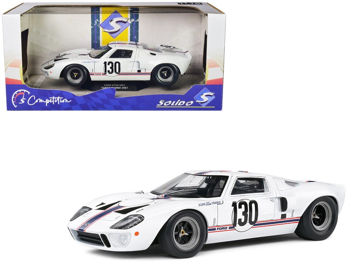 Ford GT40 MK1 #130 Henri Greder - Jean-Michel Giorgi "Targa Florio" (1967) "Competition" Series 1/18 Diecast Model Car by Solido-0