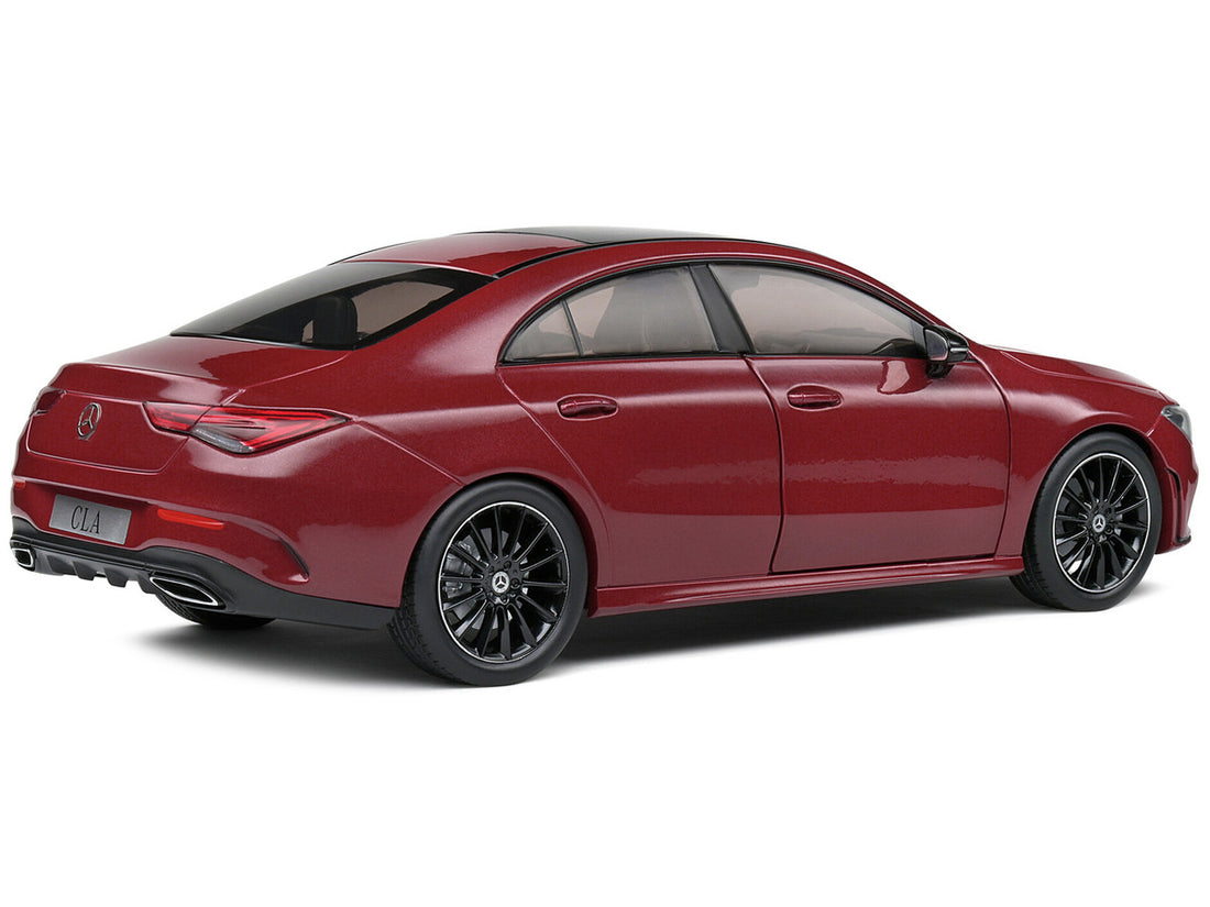 2019 Mercedes-Benz CLA C118 Coupe Rouge Patagonie Red Metallic with Sunroof 1/18 Diecast Model Car by Solido-4