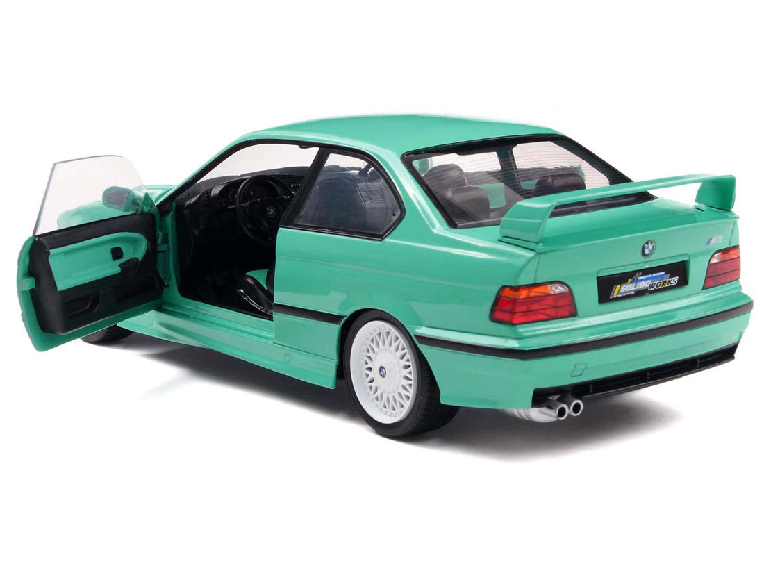 BMW 1991 E36 M3 "Solido Works" Mint Green with Mint Green Interior 1/18 Diecast Model Car by Solido 3