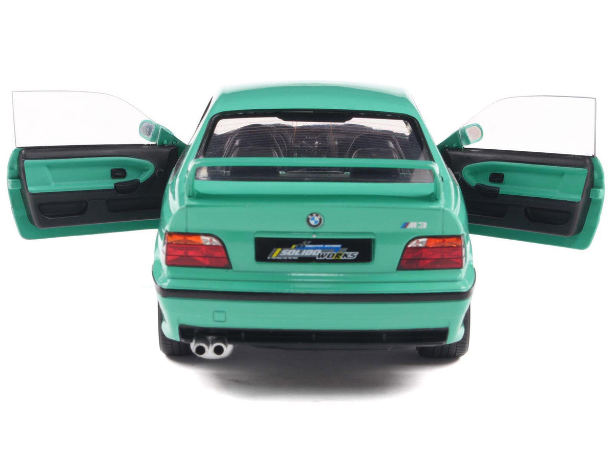 BMW 1991 E36 M3 "Solido Works" Mint Green with Mint Green Interior 1/18 Diecast Model Car by Solido 2