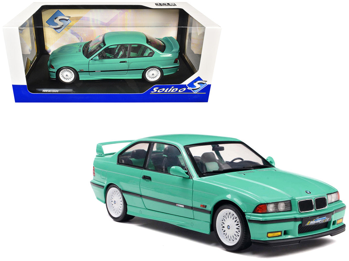 BMW 1991 E36 M3 "Solido Works" Mint Green with Mint Green Interior 1/18 Diecast Model Car by Solido