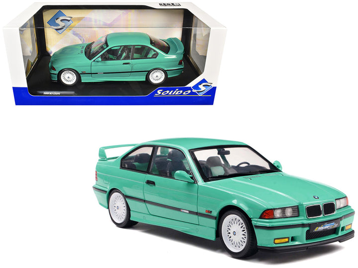 BMW 1991 E36 M3 "Solido Works" Mint Green with Mint Green Interior 1/18 Diecast Model Car by Solido