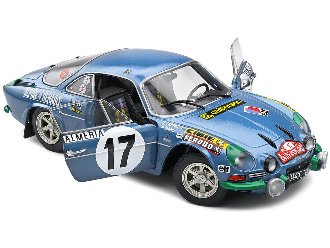 Alpine A110 1600S #17 Bernard Darniche - Alain Mahe "Rallye de Monte-Carlo" (1972) "Competition" Series 1/18 Diecast Model Car by Solido-1