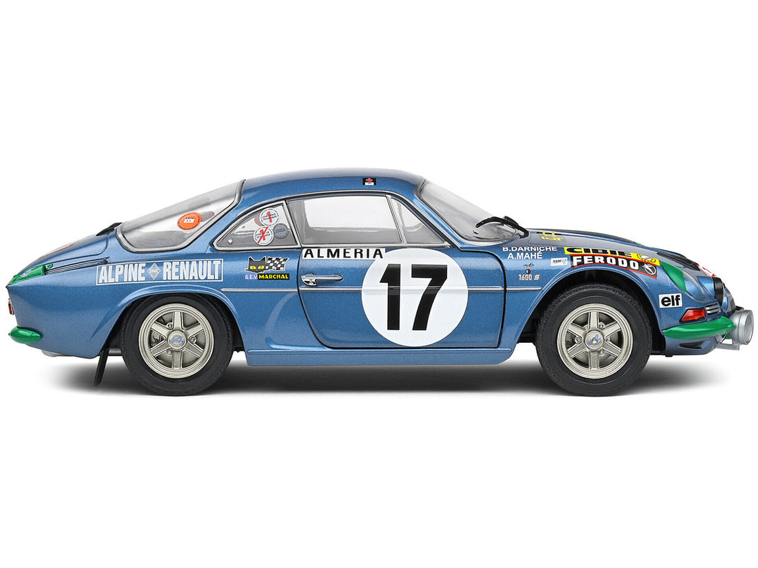 Alpine A110 1600S #17 Bernard Darniche - Alain Mahe "Rallye de Monte-Carlo" (1972) "Competition" Series 1/18 Diecast Model Car by Solido-2