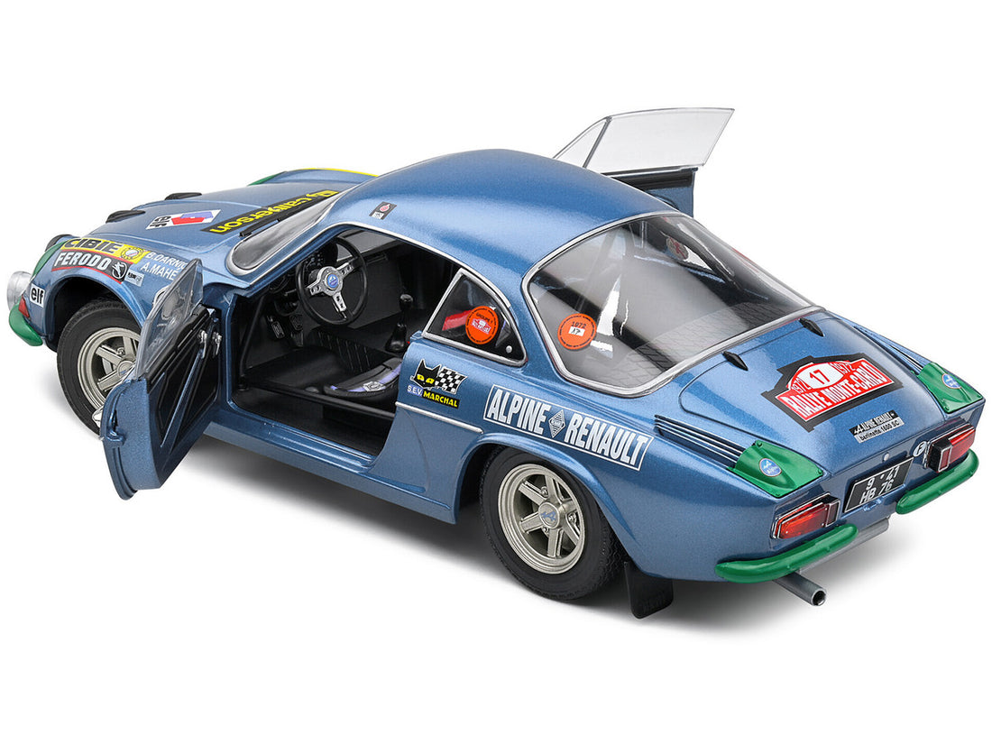 Alpine A110 1600S #17 Bernard Darniche - Alain Mahe "Rallye de Monte-Carlo" (1972) "Competition" Series 1/18 Diecast Model Car by Solido-3