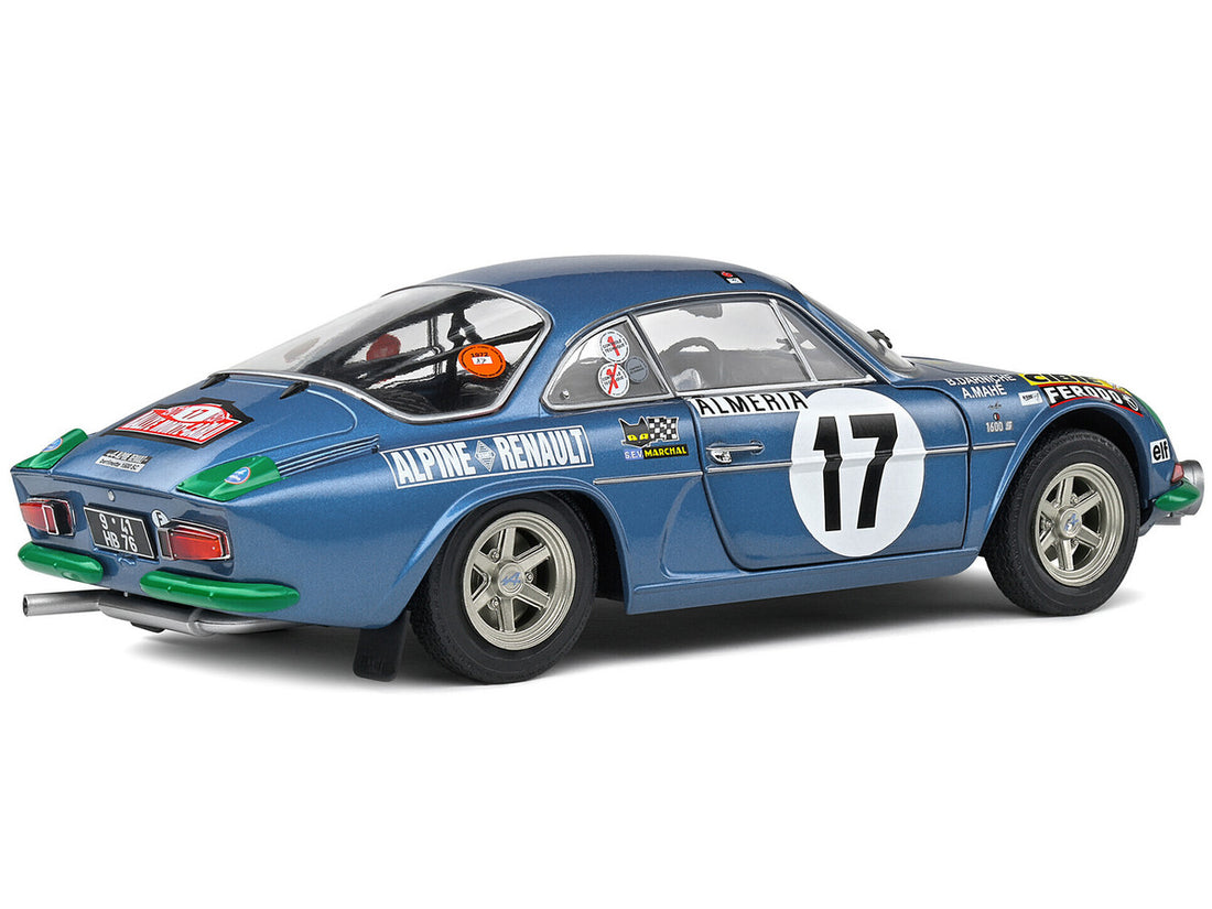 Alpine A110 1600S #17 Bernard Darniche - Alain Mahe "Rallye de Monte-Carlo" (1972) "Competition" Series 1/18 Diecast Model Car by Solido-4