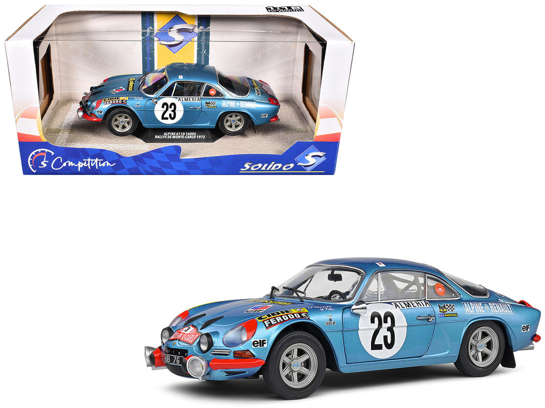 Alpine A110 1600S #23 Jean-Pierre Nicolas - Michel Vial "Rallye Monte-Carlo" (1972) "Competition" Series 1/18 Diecast Model Car by Solido-4