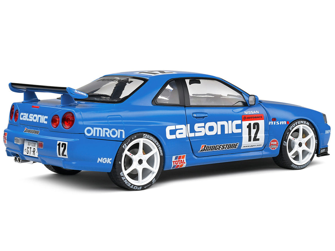 2000 Nissan Skyline GT-R (R34) Streetfighter RHD (Right Hand Drive) #12 Blue "Calsonic Tribute" "Competition" Series 1/18 Diecast Model Car by Solido-4