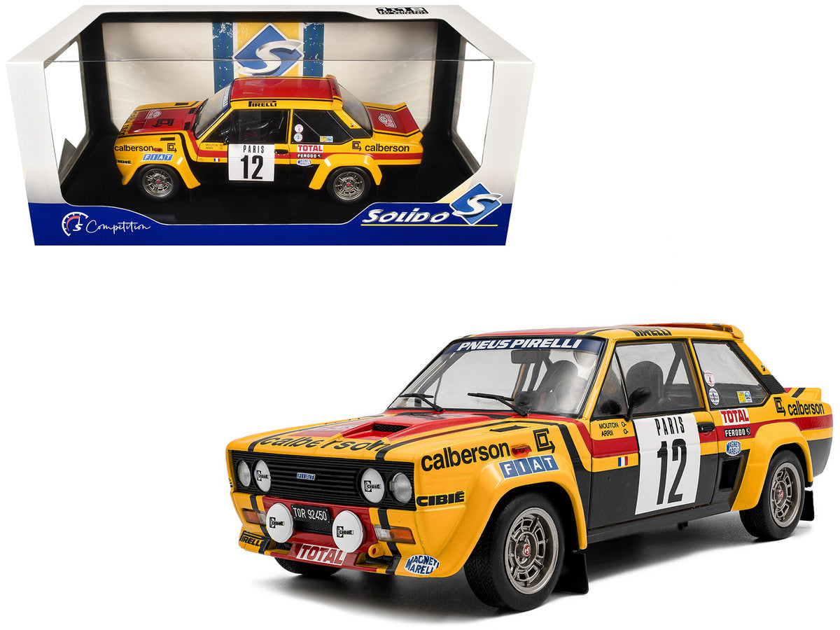 Fiat 131 Abarth #12 Michele Mouton - Annie Arrii "Rallye de Monte-Carlo" (1980) "Competition" Series 1/18 Diecast Model Car by Solido-4