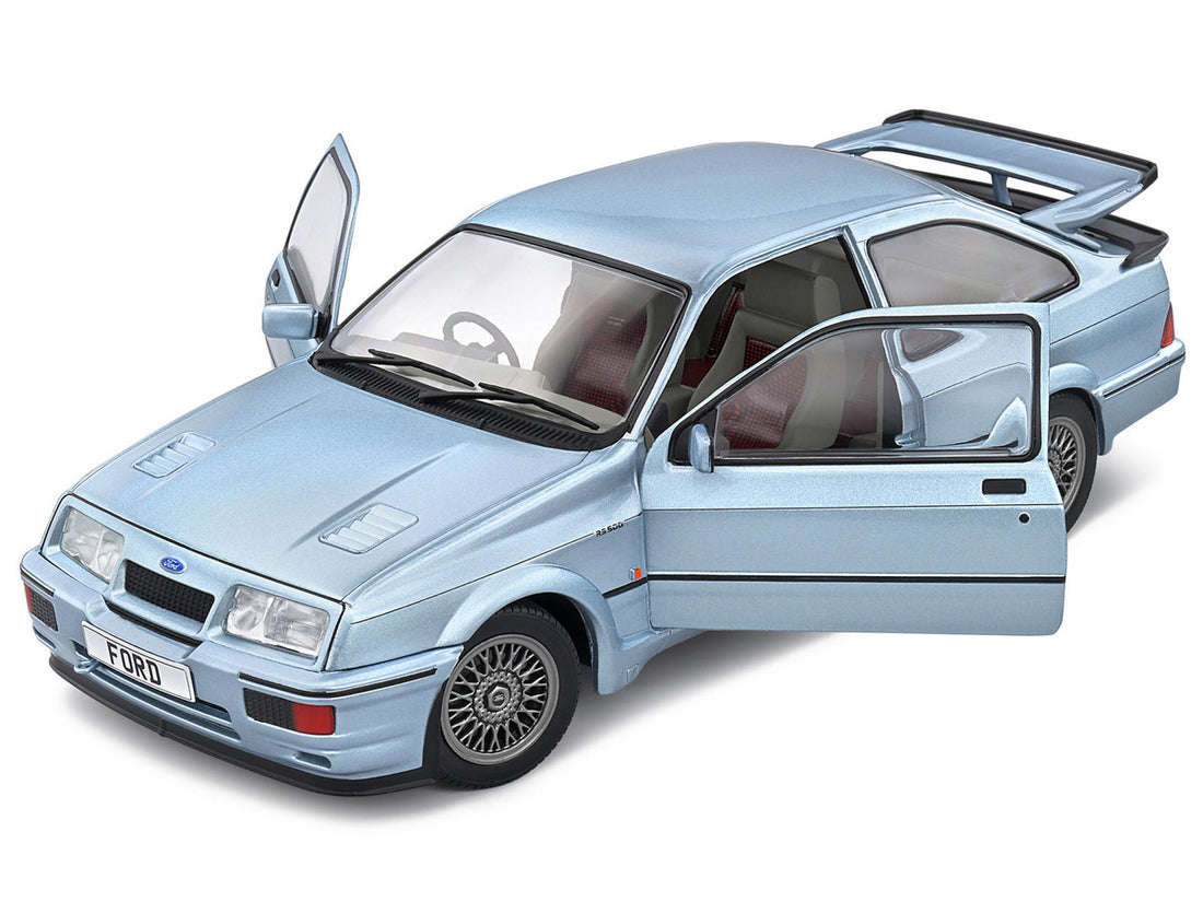 1987 Ford Sierra Cosworth RS500 RHD (Right Hand Drive) Glacier Blue Metallic 1/18 Diecast Model Car by Solido-1