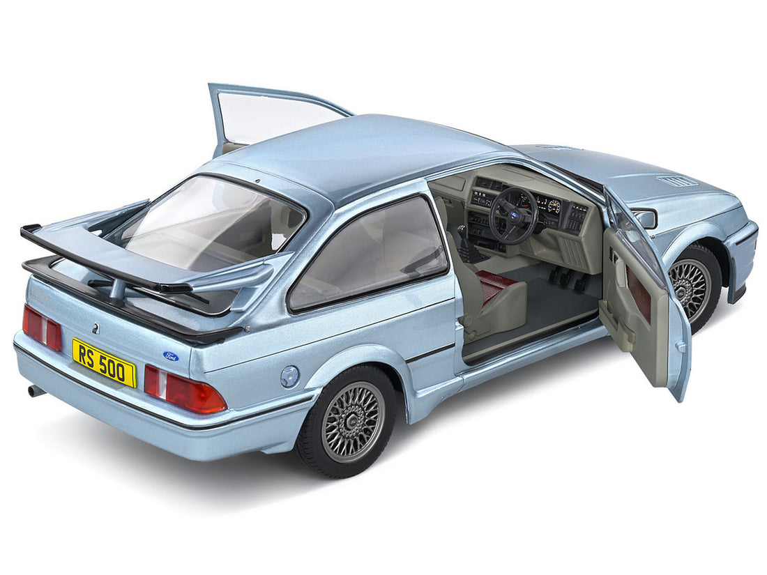 1987 Ford Sierra Cosworth RS500 RHD (Right Hand Drive) Glacier Blue Metallic 1/18 Diecast Model Car by Solido-3