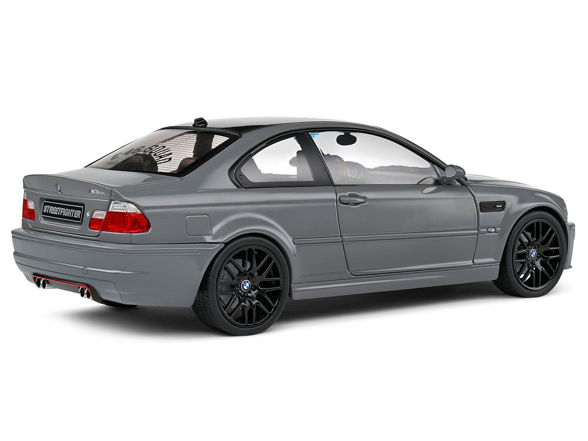 2000 BMW E46 M3 "Streetfighter" Nardo Gray with Black Top 1/18 Diecast Model Car by Solido-2