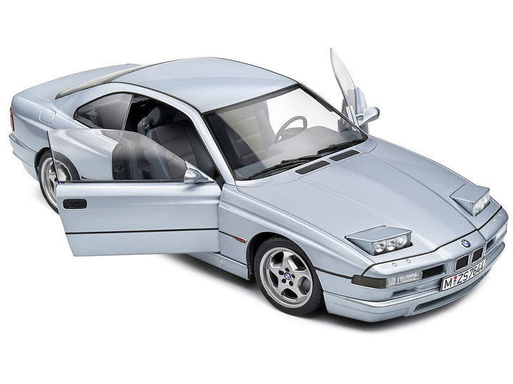 1992 BMW 850 (E31) CSI Arctic Silver Metallic 1/18 Diecast Model Car by Solido-1