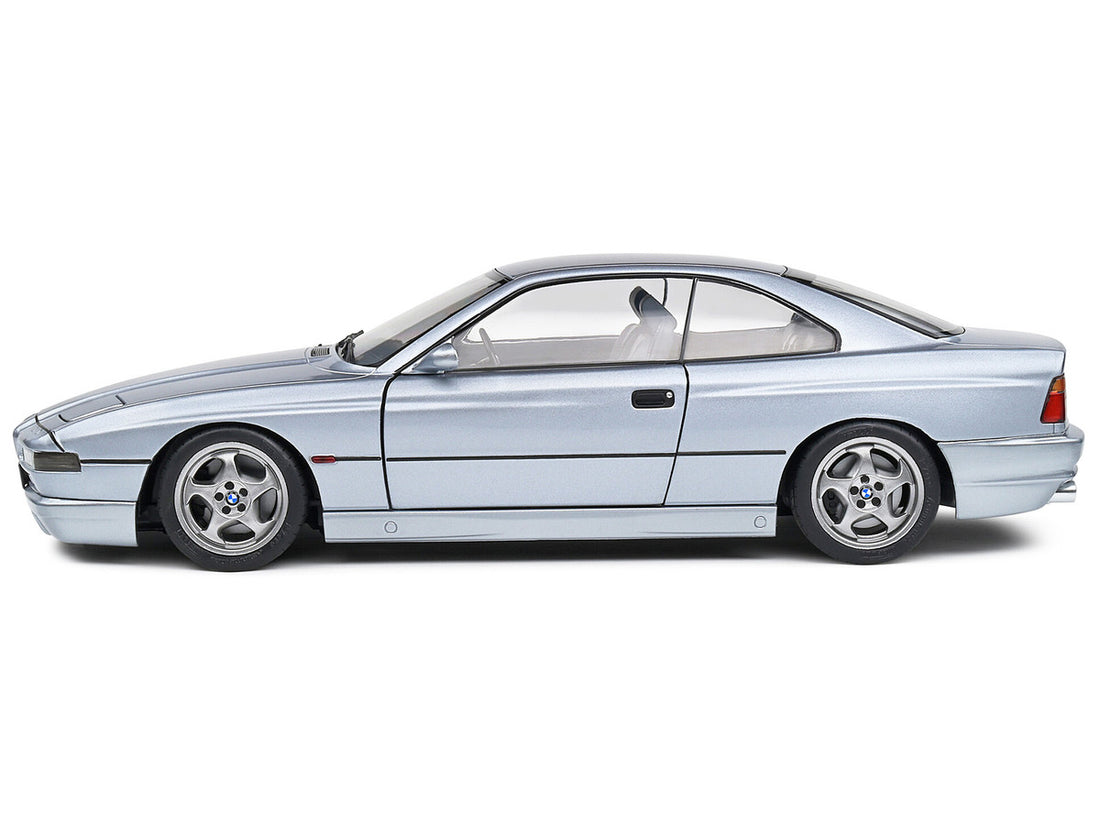 1992 BMW 850 (E31) CSI Arctic Silver Metallic 1/18 Diecast Model Car by Solido-2