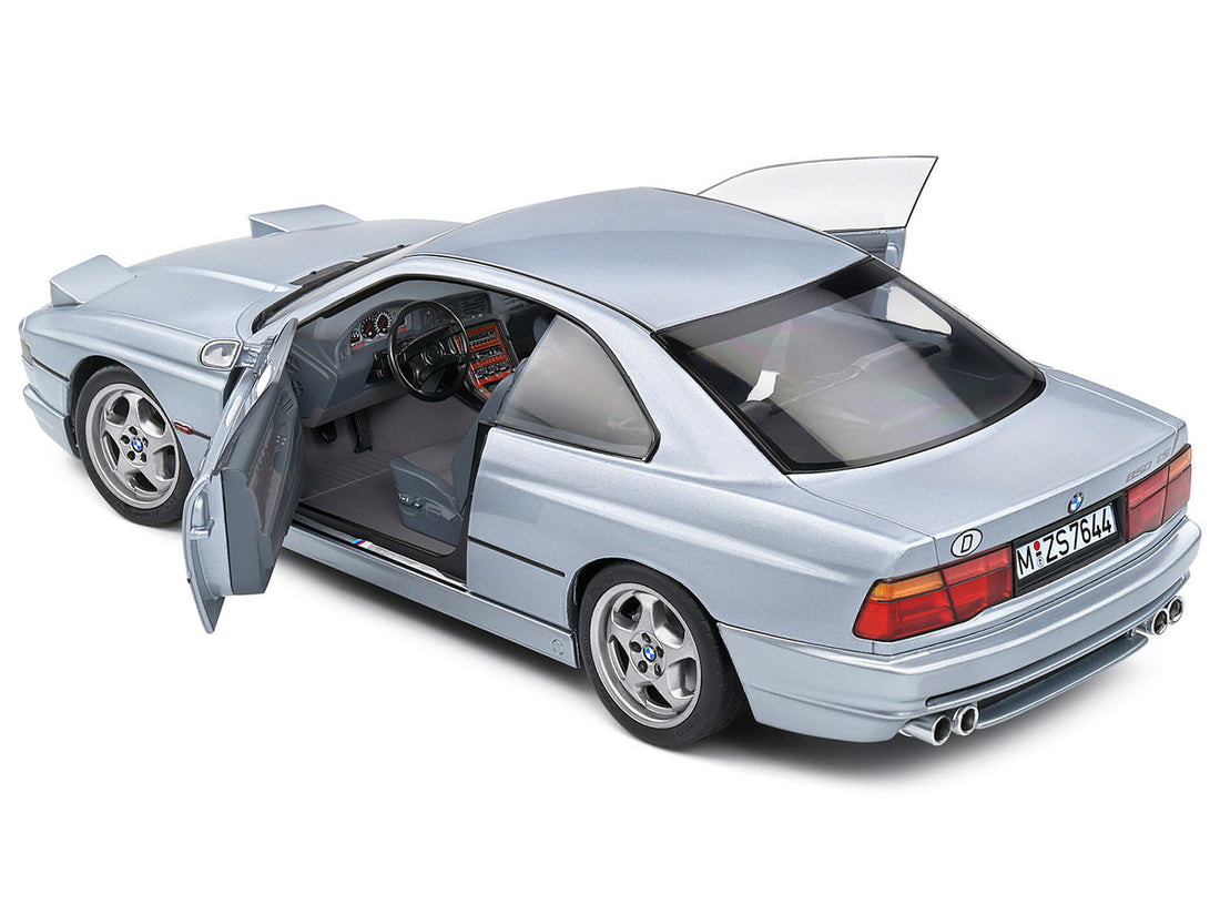 1992 BMW 850 (E31) CSI Arctic Silver Metallic 1/18 Diecast Model Car by Solido-3