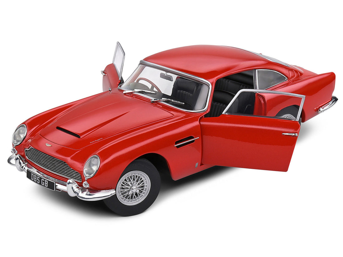 1964 Aston Martin DB5 RHD (Right Hand Drive) Red Metallic 1/18 Diecast Model Car by Solido-2