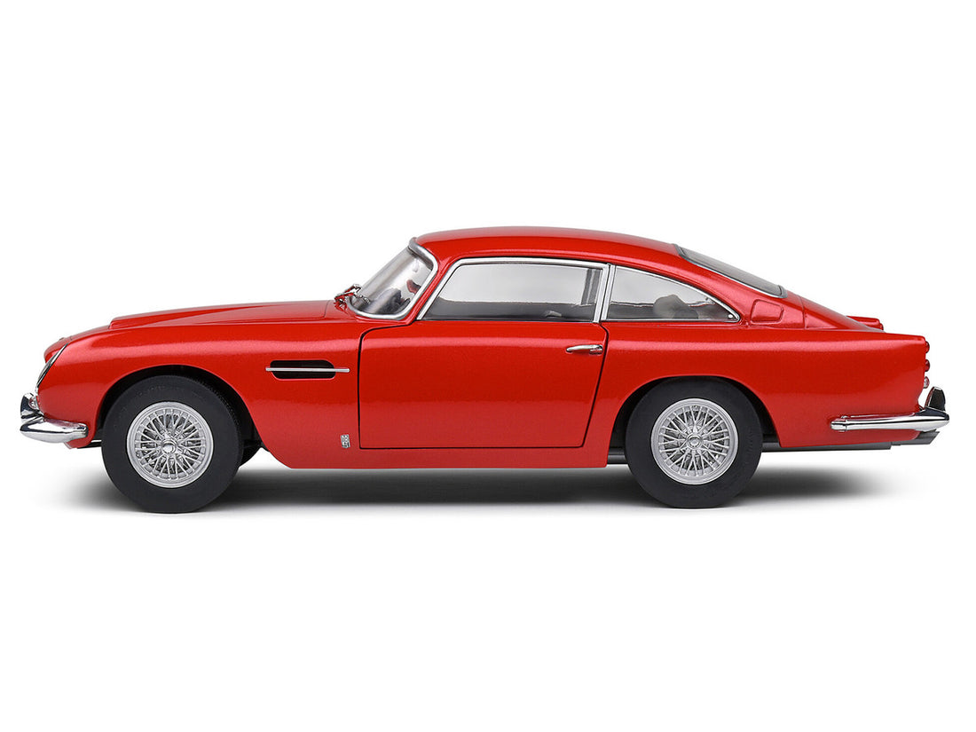 1964 Aston Martin DB5 RHD (Right Hand Drive) Red Metallic 1/18 Diecast Model Car by Solido-0
