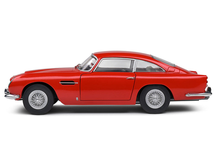 1964 Aston Martin DB5 RHD (Right Hand Drive) Red Metallic 1/18 Diecast Model Car by Solido-0