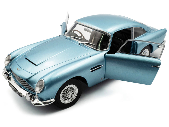Aston Martin 1964 DB5 RHD (Right Hand Drive) Light Blue Metallic 1/18 Diecast Model Car by Solido