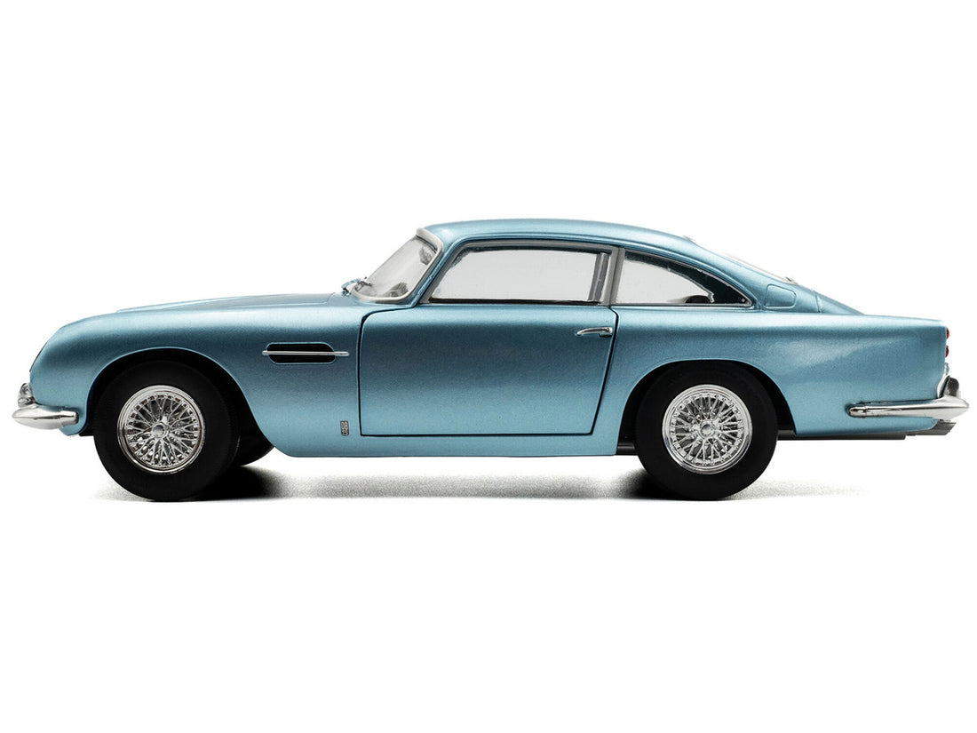 Aston Martin 1964 DB5 RHD (Right Hand Drive) Light Blue Metallic 1/18 Diecast Model Car by Solido 3