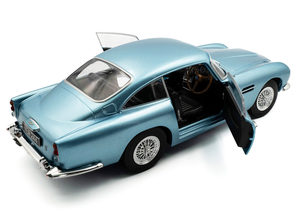 Aston Martin 1964 DB5 RHD (Right Hand Drive) Light Blue Metallic 1/18 Diecast Model Car by Solido 5