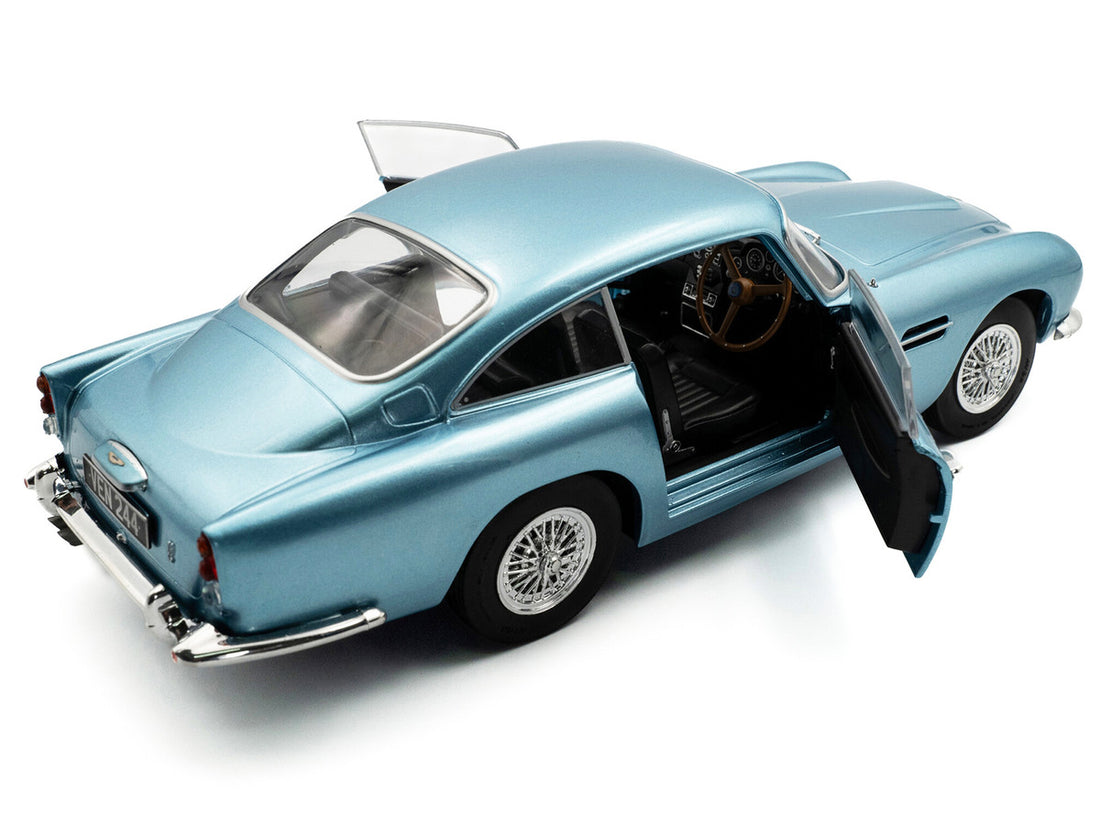 Aston Martin 1964 DB5 RHD (Right Hand Drive) Light Blue Metallic 1/18 Diecast Model Car by Solido 5
