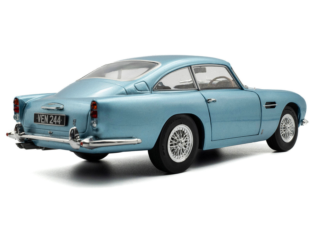 Aston Martin 1964 DB5 RHD (Right Hand Drive) Light Blue Metallic 1/18 Diecast Model Car by Solido 4