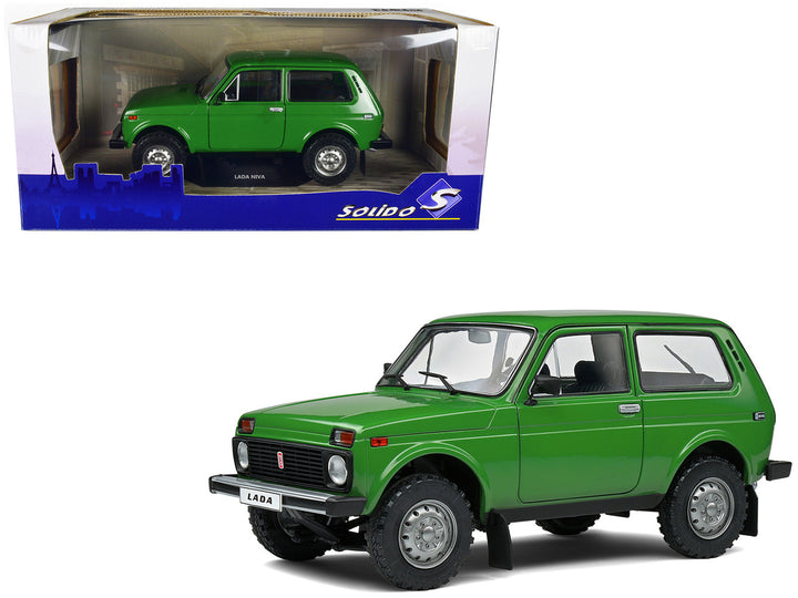 1980 Lada Niva Green 1/18 Diecast Model Car by Solido-0