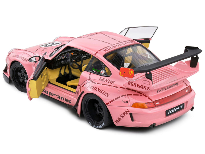 RWB 2020 Bodykit #23 "Pink Pig" Pink with Graphics 1/18 Diecast Model Car by Solido 2