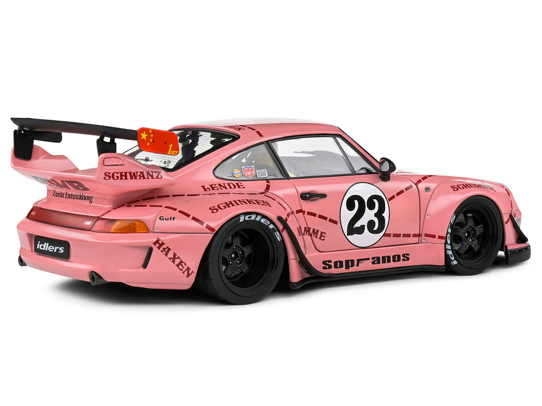 RWB 2020 Bodykit #23 "Pink Pig" Pink with Graphics 1/18 Diecast Model Car by Solido