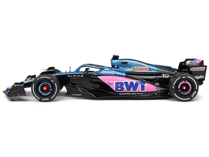 Alpine A523 Blue Edition "BWT" Formula One F1 "Presentation Version" (2023) "Competition" Series 1/18 Diecast Model Car by Solido-1