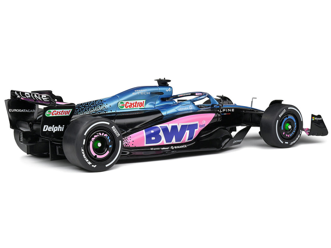 Alpine A523 Blue Edition "BWT" Formula One F1 "Presentation Version" (2023) "Competition" Series 1/18 Diecast Model Car by Solido-2