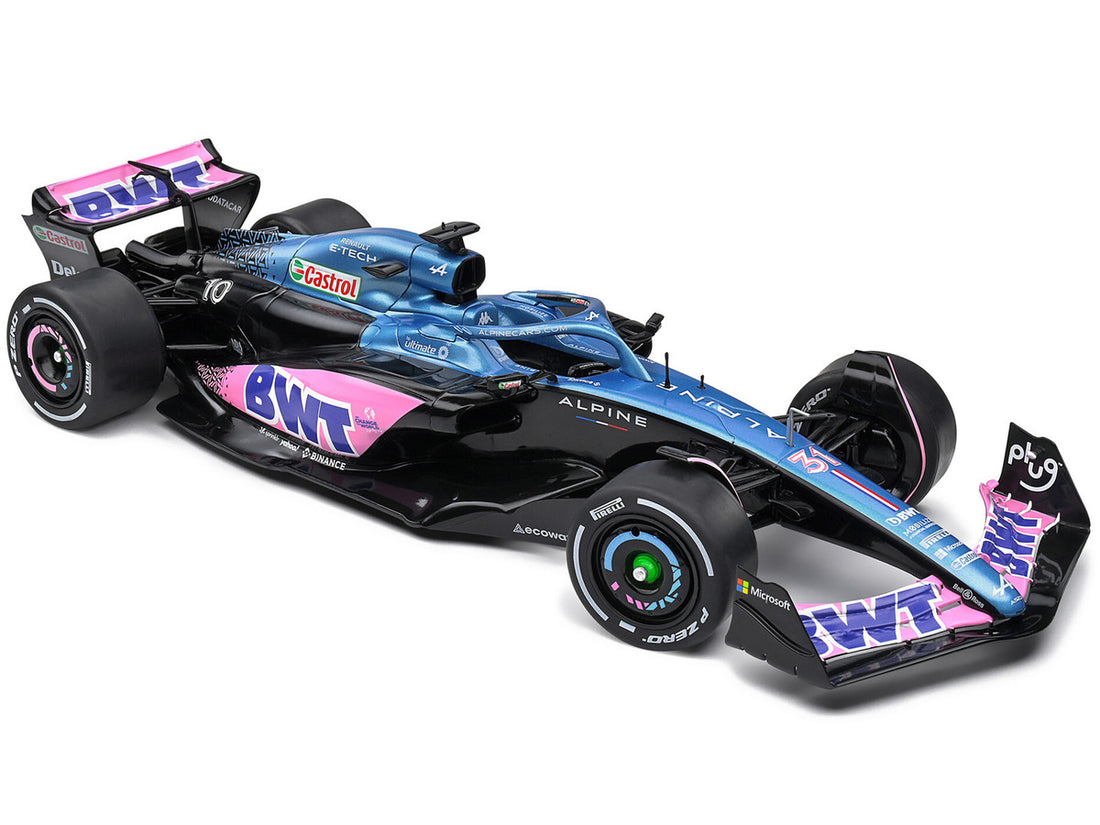 Alpine A523 Blue Edition "BWT" Formula One F1 "Presentation Version" (2023) "Competition" Series 1/18 Diecast Model Car by Solido-4