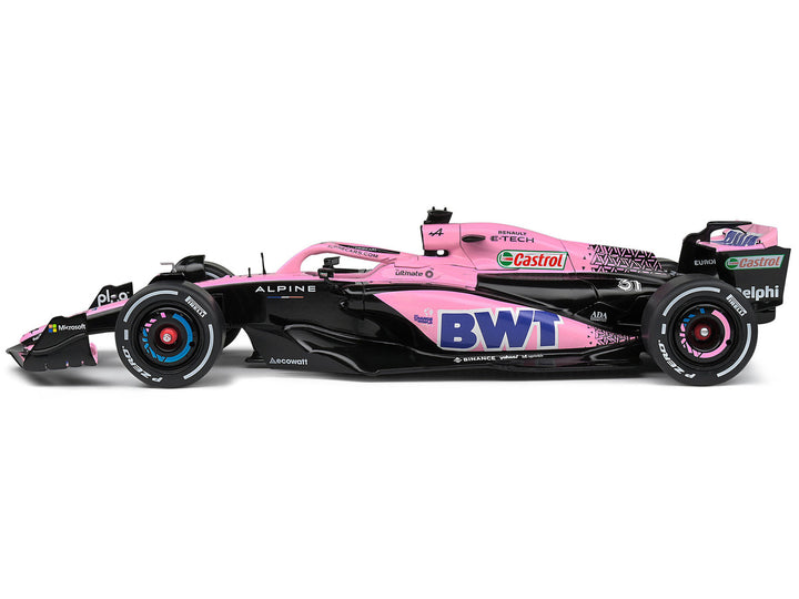 Alpine A523 Pink Edition "BWT" Formula One F1 "Presentation Version" (2023) "Competition" Series 1/18 Diecast Model Car by Solido-1