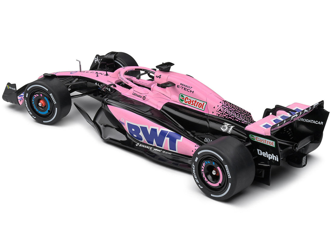 Alpine A523 Pink Edition "BWT" Formula One F1 "Presentation Version" (2023) "Competition" Series 1/18 Diecast Model Car by Solido-4