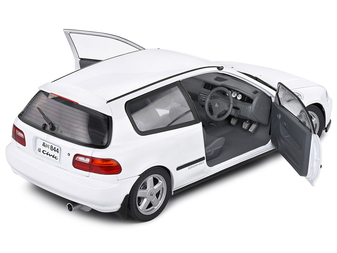 1991 Honda Civic (EG6) RHD (Right Hand Drive) Frost White 1/18 Diecast Model Car by Solido-2