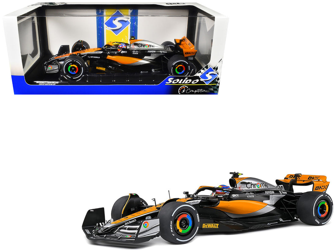 McLaren MCL60 #81 Oscar Piastri Formula One F1 "British GP" (2023) "Competition" Series 1/18 Diecast Model Car by Solido-3