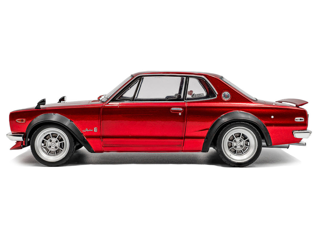 Nissan Skyline (C10) 1970 Hakosuka RHD (Right Hand Drive) Red Metallic 1/18 Diecast Model Car by Solido