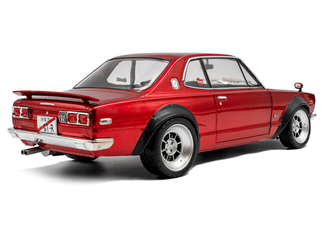 Nissan Skyline (C10) 1970 Hakosuka RHD (Right Hand Drive) Red Metallic 1/18 Diecast Model Car by Solido 2