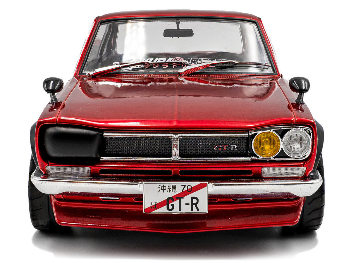 Nissan Skyline (C10) 1970 Hakosuka RHD (Right Hand Drive) Red Metallic 1/18 Diecast Model Car by Solido 4