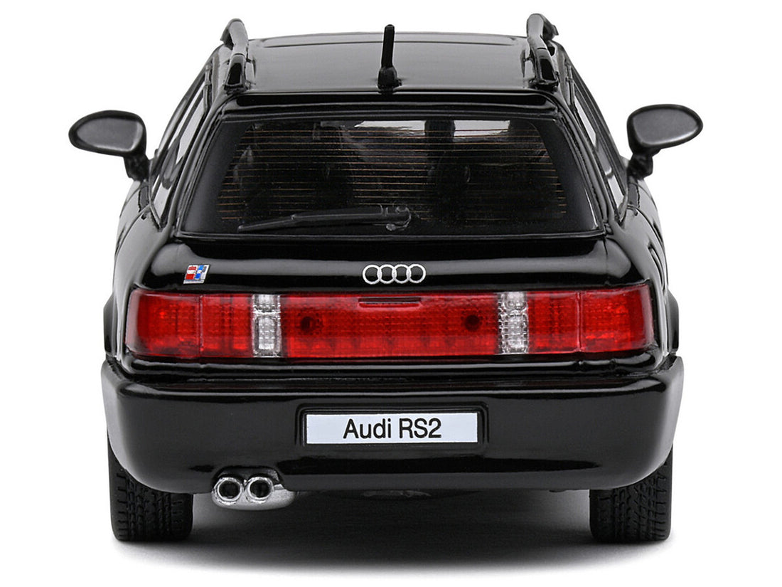 1995 Audi Avant RS2 Brilliant Black with Roofrack 1/43 Diecast Model Car by Solido-2