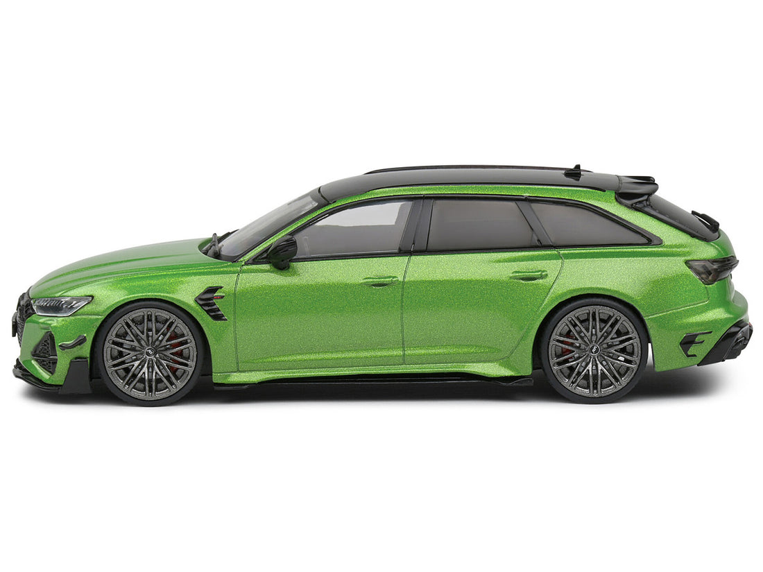 2022 Audi ABT RS 6-R Java Green Metallic with Black Top 1/43 Diecast Model Car by Solido-4