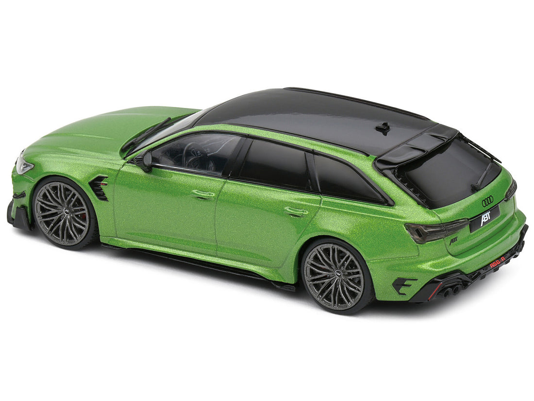 2022 Audi ABT RS 6-R Java Green Metallic with Black Top 1/43 Diecast Model Car by Solido-2